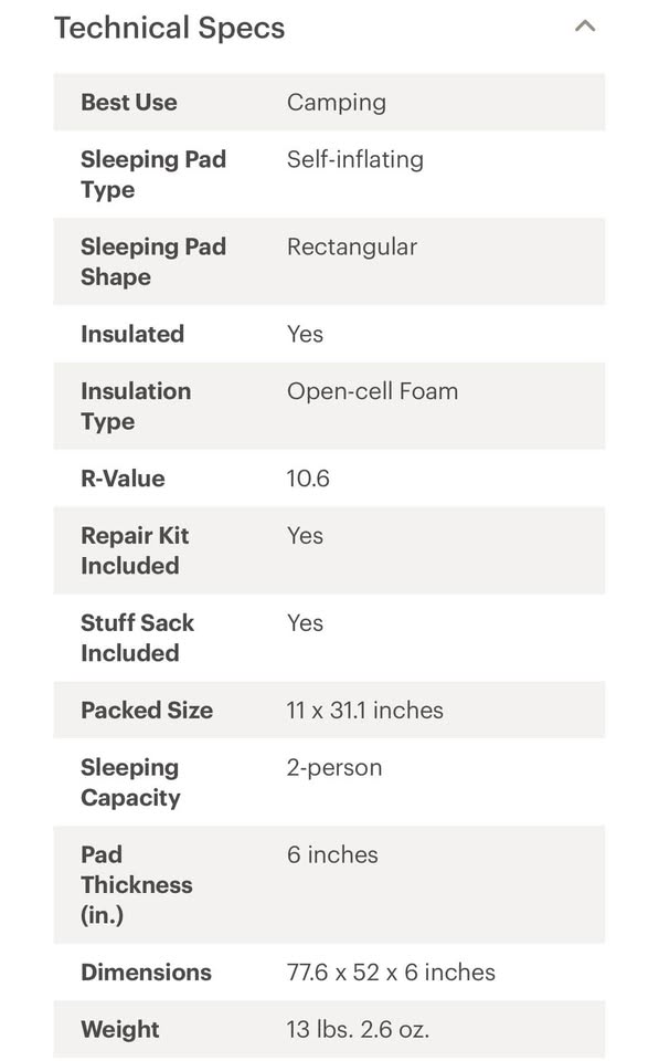 Exped MegaMat Max Duo 15 Sleeping Pad - Long Wide Double in Cottonwood, AZ (photo 3)