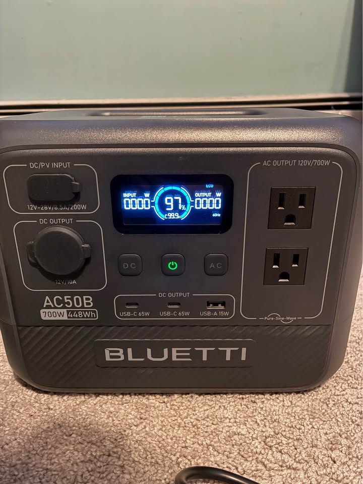 BLUETTI AC50B portable power station 448 wh in Northampton, MA (photo 2) — photo 2