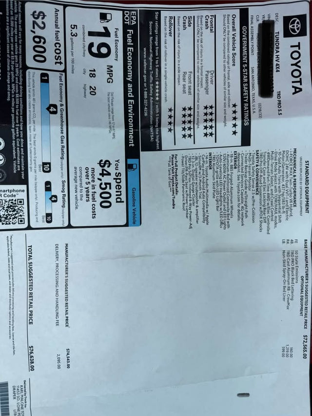 2026 Toyota Tundra TRD Pro i-FORCE MAX | 7,600 Miles | $76,638 MSRP + Upgrades — photo 3