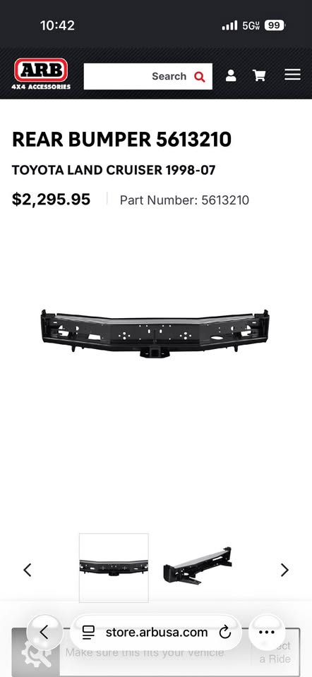 Toyota Landcruiser ARB rear bumper