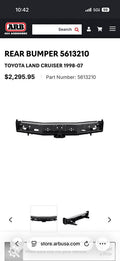 Toyota Landcruiser ARB rear bumper