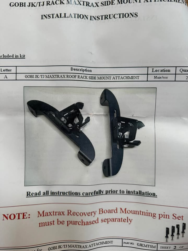 GOBI Maxtrax/actiontrax mounting brackets in Renton, WA (photo 3) — photo 3