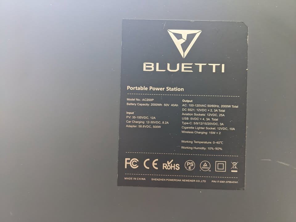Bluetti AC200P Power Station - Burning Man in Reno, NV (photo 4) — photo 4