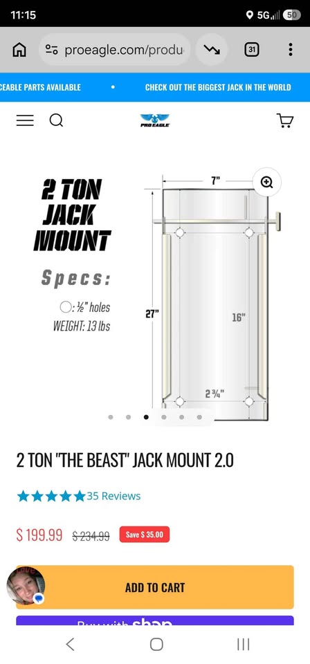Pro eagle 2-ton jack mount in Salt Lake City, UT (photo 3) — photo 3