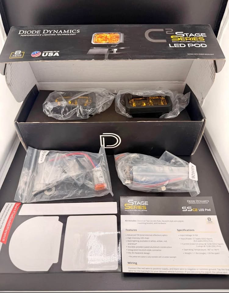 Diode Dynamics C2 Stage Series Pro Yellow Combo Standard ABL Offroad LED Pods in Henderson, NV (photo 1)