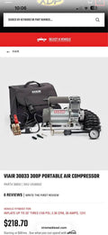 VIAIR 30033 300P PORTABLE AIR COMPRESSOR KIT