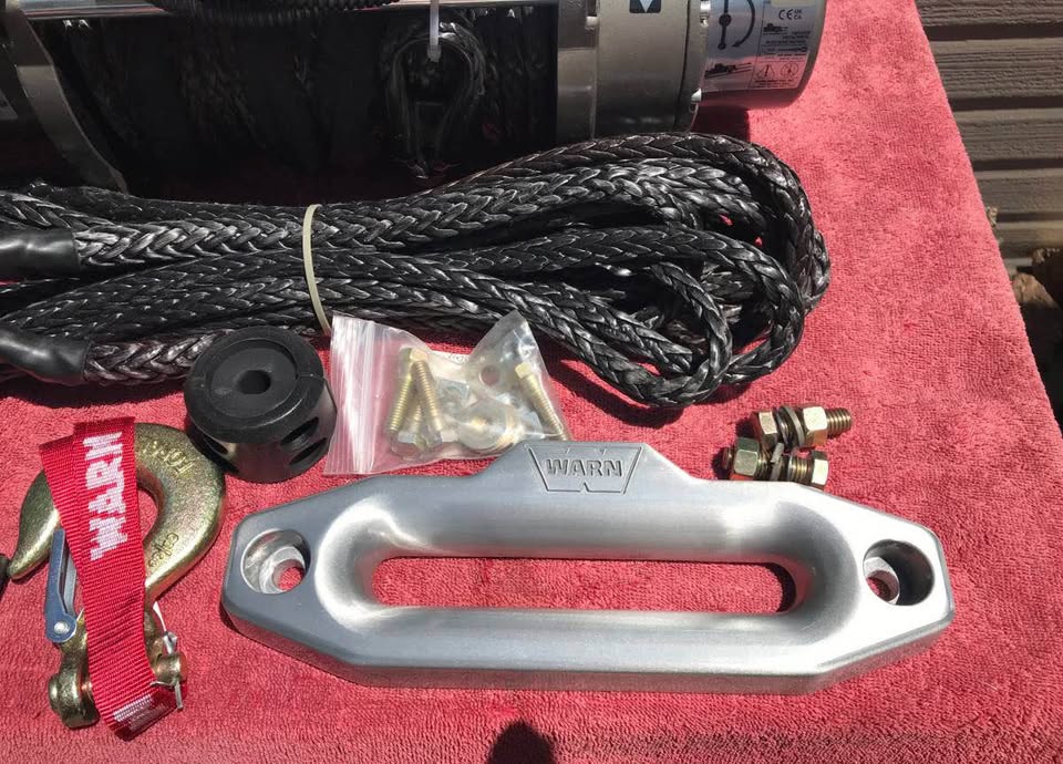 Warn M8000 Winch with Synthetic Rope and 25’ Rope Extension in Salinas, CA (photo 3) — photo 3