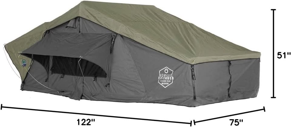 Extended Soft Shell Rooftop Tent, 4-Person in Minden, NV (photo 10)