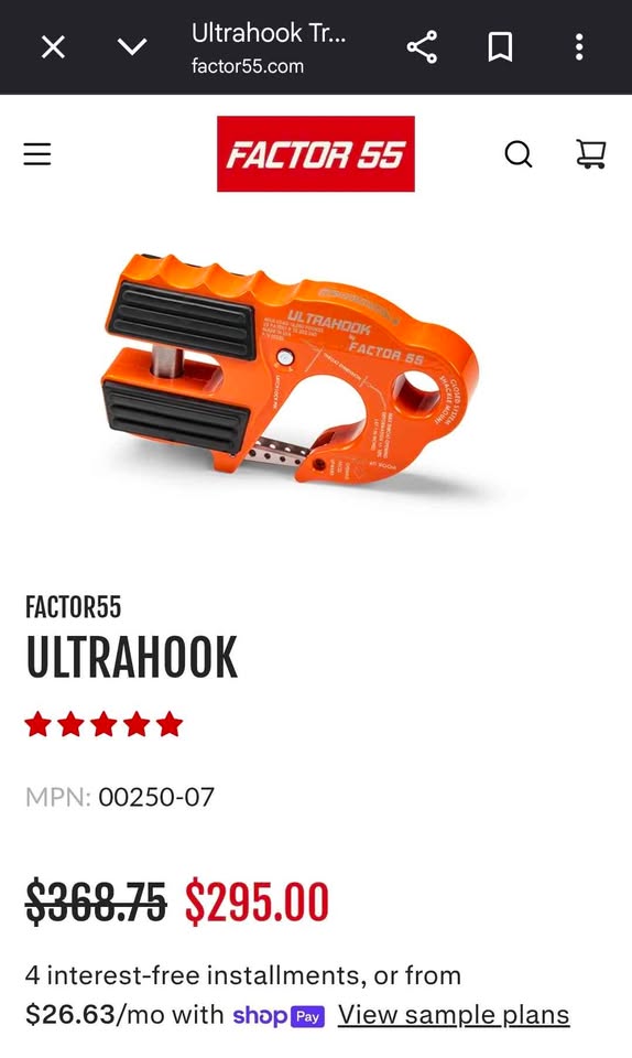 Warn VR EVO 12S, Factor 55 ultrahook and fairlead 1.0, Res-Q tree saver strap in Cypress, TX (photo 8) — photo 8