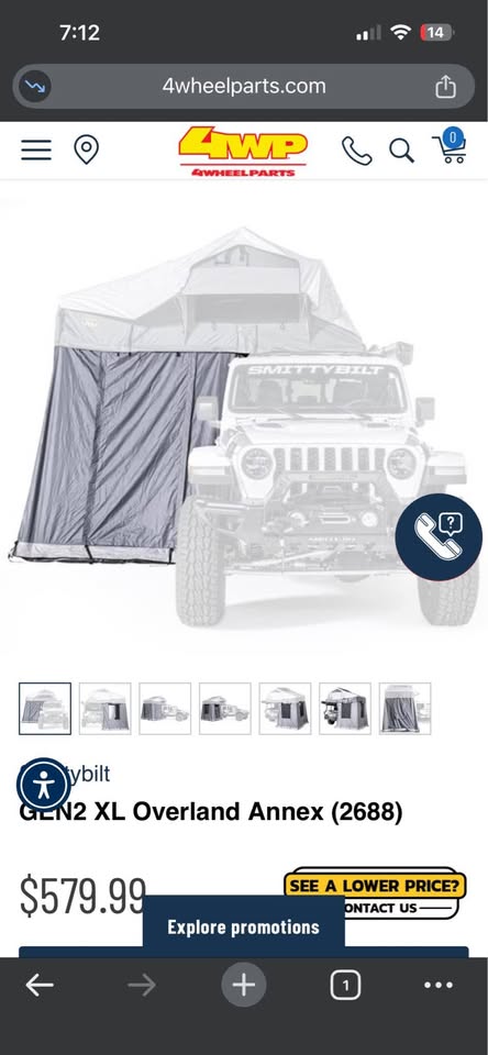 Smittybilt XL GEN 2 with ANNEX ROOM — photo 3