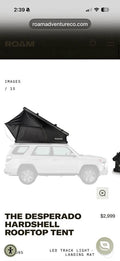 ROAM Desperado Rooftop Tent