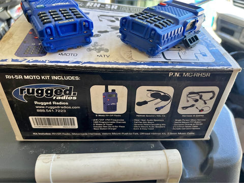 2 Rugged Radios RH-5R Moto Kits
