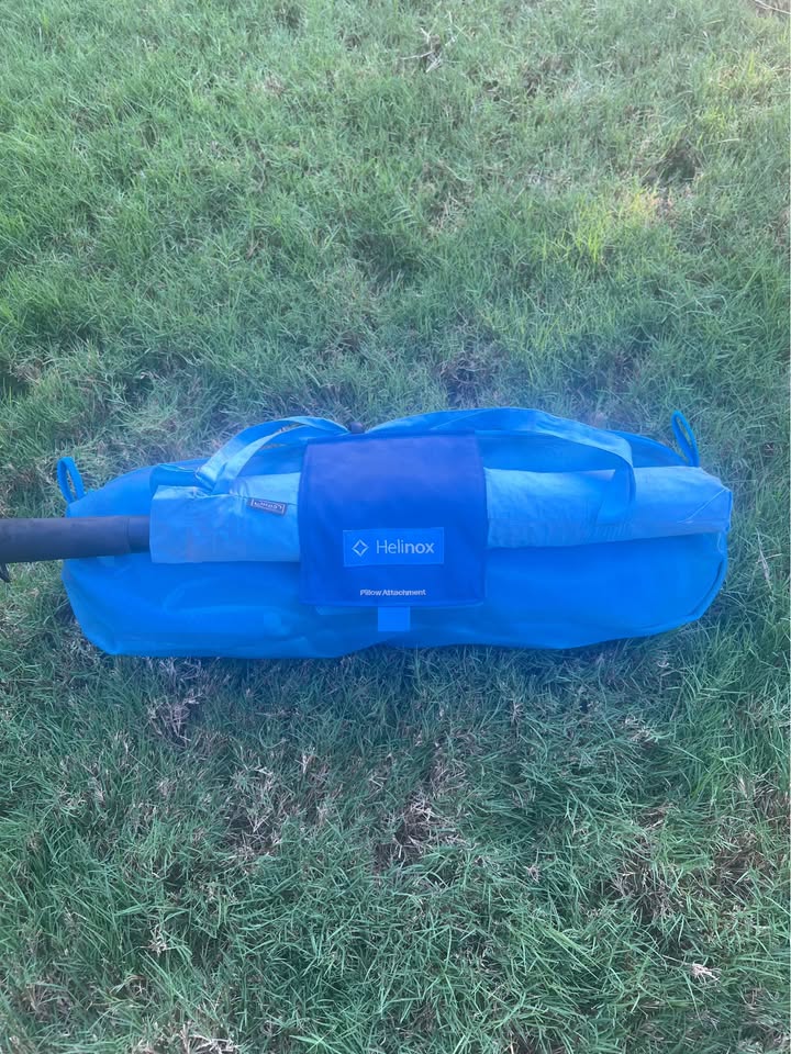 Helinox beach recreation chair with carry bag and large umbrella -Great for beach volleyball players in Argyle, TX (photo 4) — photo 4