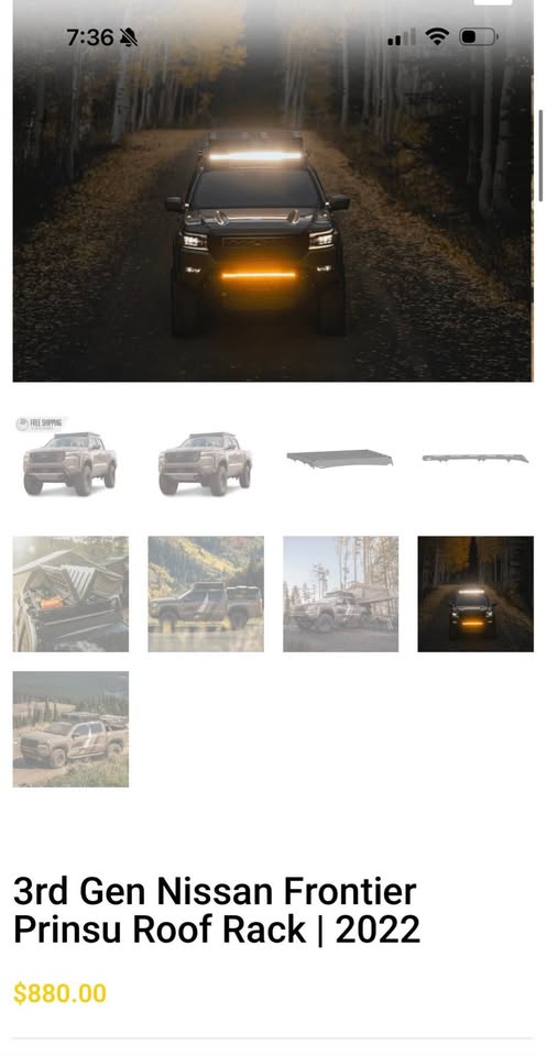 Prinsu Roof Rack – 2022+ Nissan Frontier in San Bruno, CA (photo 4) — photo 4