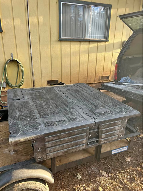 Decked truck drawer bed system