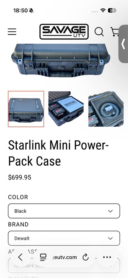 SAVAGE STARLINK MINI POWER PACK CASE in Boise, ID (photo 4)