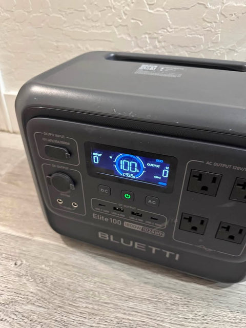 BLUETTI
1800W LFP Battery Generator,1024Wh Portable Power Station, Push-Button Start Solar Generator