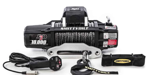 10K Waterproof Winch – Synthetic Rope – Brand New