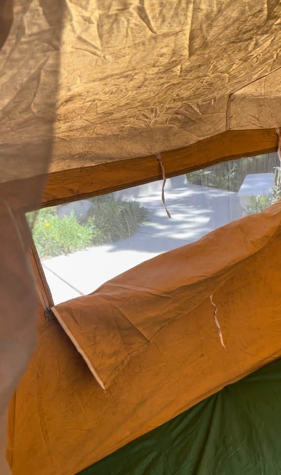 Vintage Coleman spring bar 8 x 11 canvas tent in Draper, UT (photo 4) — photo 4