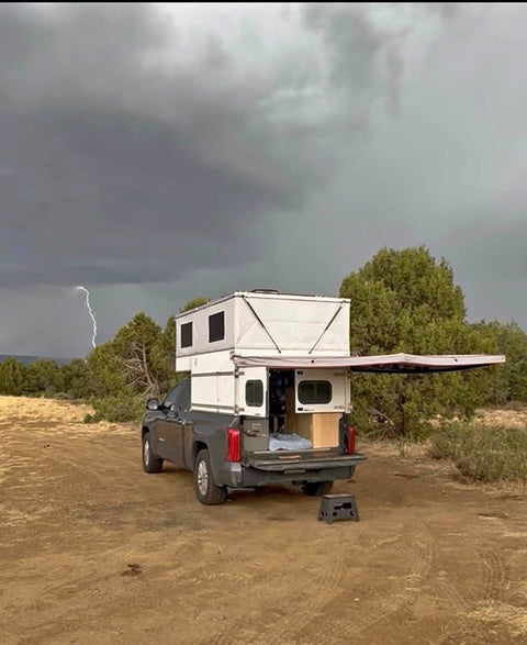 2024 Pop up truck camper, OVRLND brand with 2000w solar electrical system