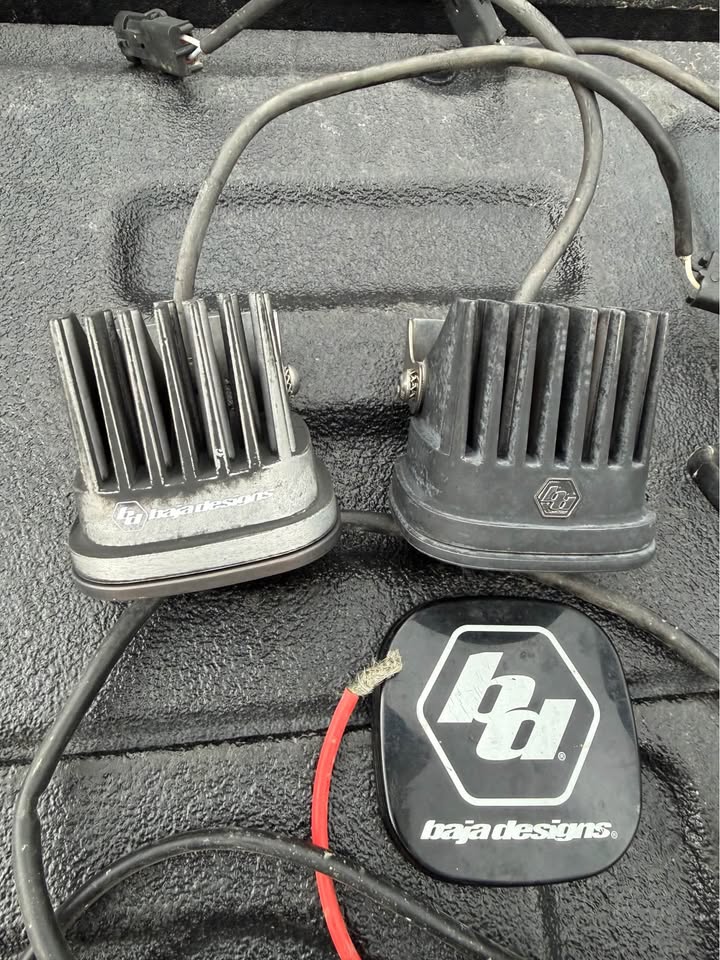 (4) Baja Designs Squadron Sport Lights and wiring with 2 covers in Lititz, PA (photo 4)