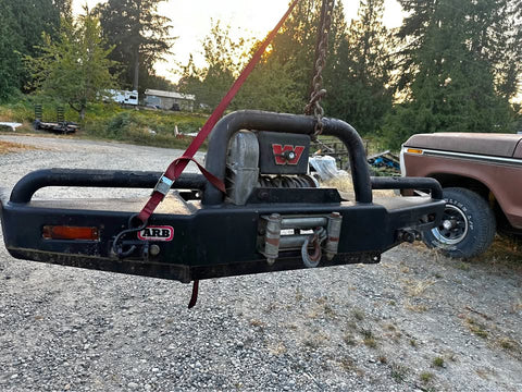 YJ ARB winch Bumper W/ Warn 8274 winch