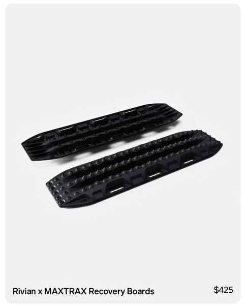 Rivian X MAXTRAX recovery boards