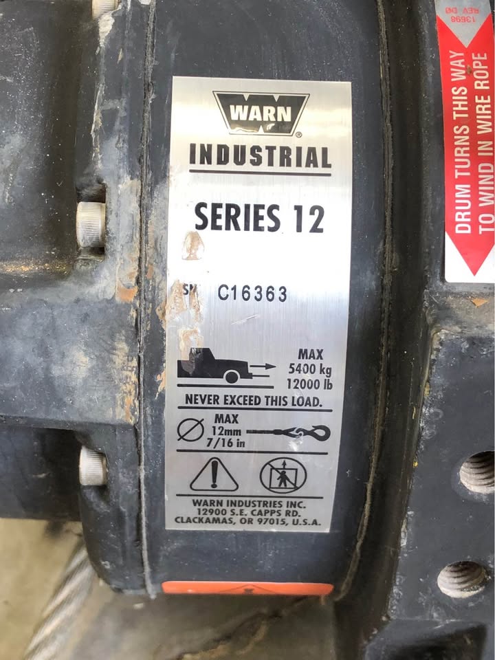 Warn Industrial Series 12000 Winch (photo 2) — photo 2