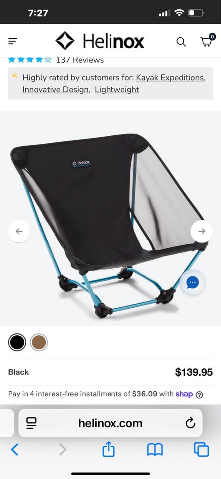 Helinox beach recreation chair with carry bag and large umbrella -Great for beach volleyball players in Argyle, TX (photo 2) — photo 2