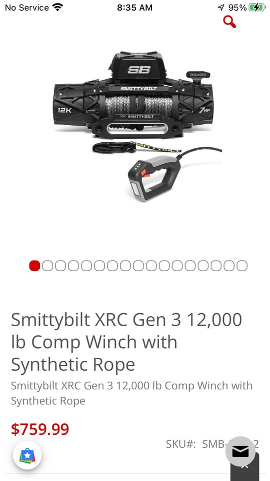 SMITTYBILT 12 K Winch w/ Remote in El Paso, TX (photo 2) — photo 2