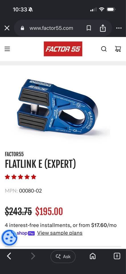Factor 55 shackle — photo 3