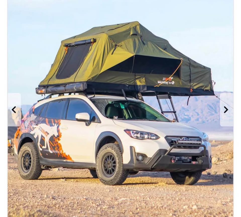 23zero 72” overland tent and boot bag Comes w custom bed rack for Tacoma in South Lake Tahoe, CA (photo 2)