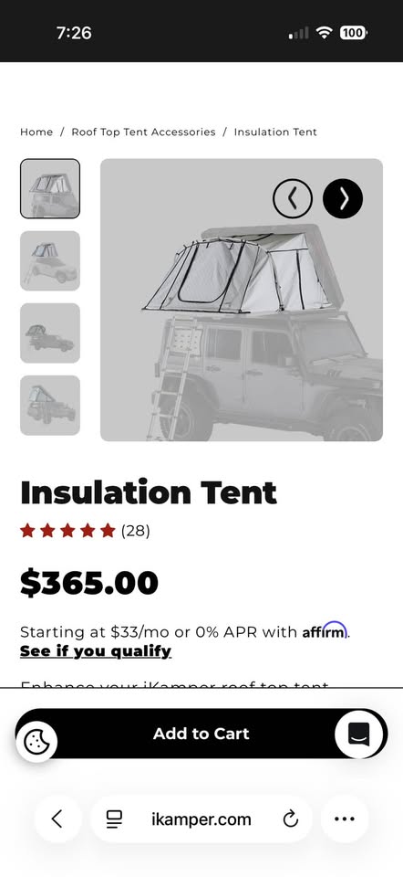 iKamper Skycamp 2.0 Roof Top Tent in Fairfield, CA (photo 4) — photo 4