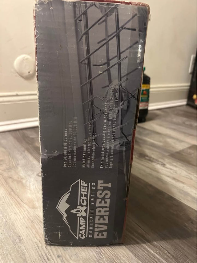 Never Used Camp Chef Everest 2-burner camping stove — photo 3