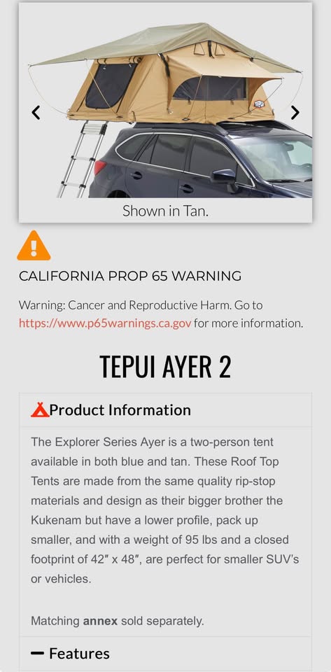Tepui Ayer 2 Rooftop Tent in Meridian, ID (photo 7) — photo 7