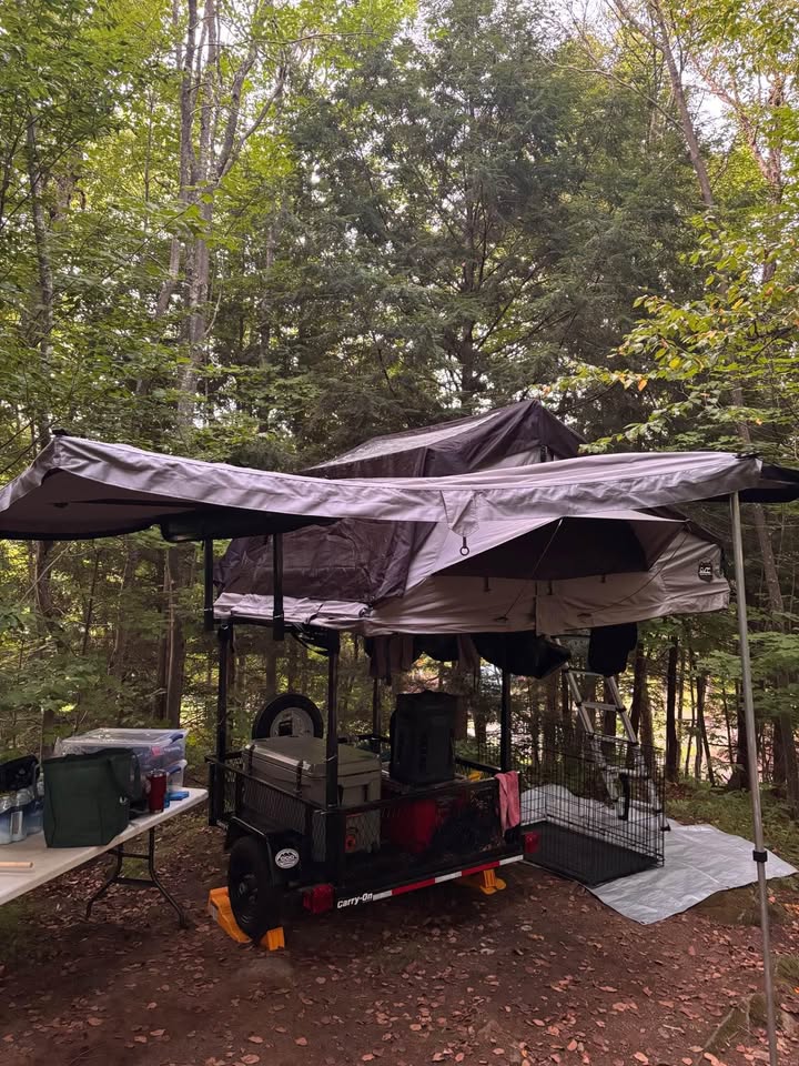 CVT Rooftop Tent on Carry-On Utility Trailer in Middleville, NY (photo 2) — photo 2