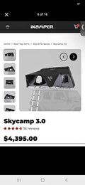 iKamper Skycamp 3.0 Rooftop Pop-Up Tent