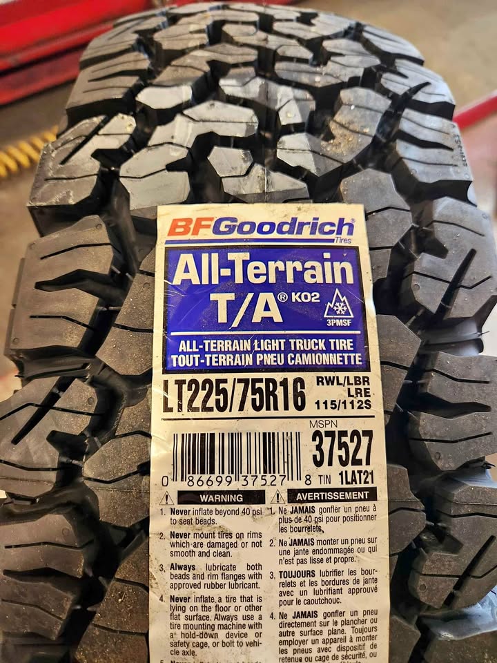 225/75r16 bfgoodrich Ko2 all terrain ta in Salt Lake City, UT (photo 1)