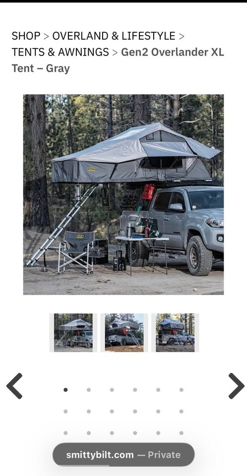 Smittlybilt Rooftop tent in Placerville, CA (photo 2) — photo 2