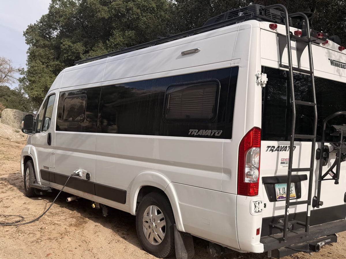 White Winnebago Travato rv rental camper van — photo 1