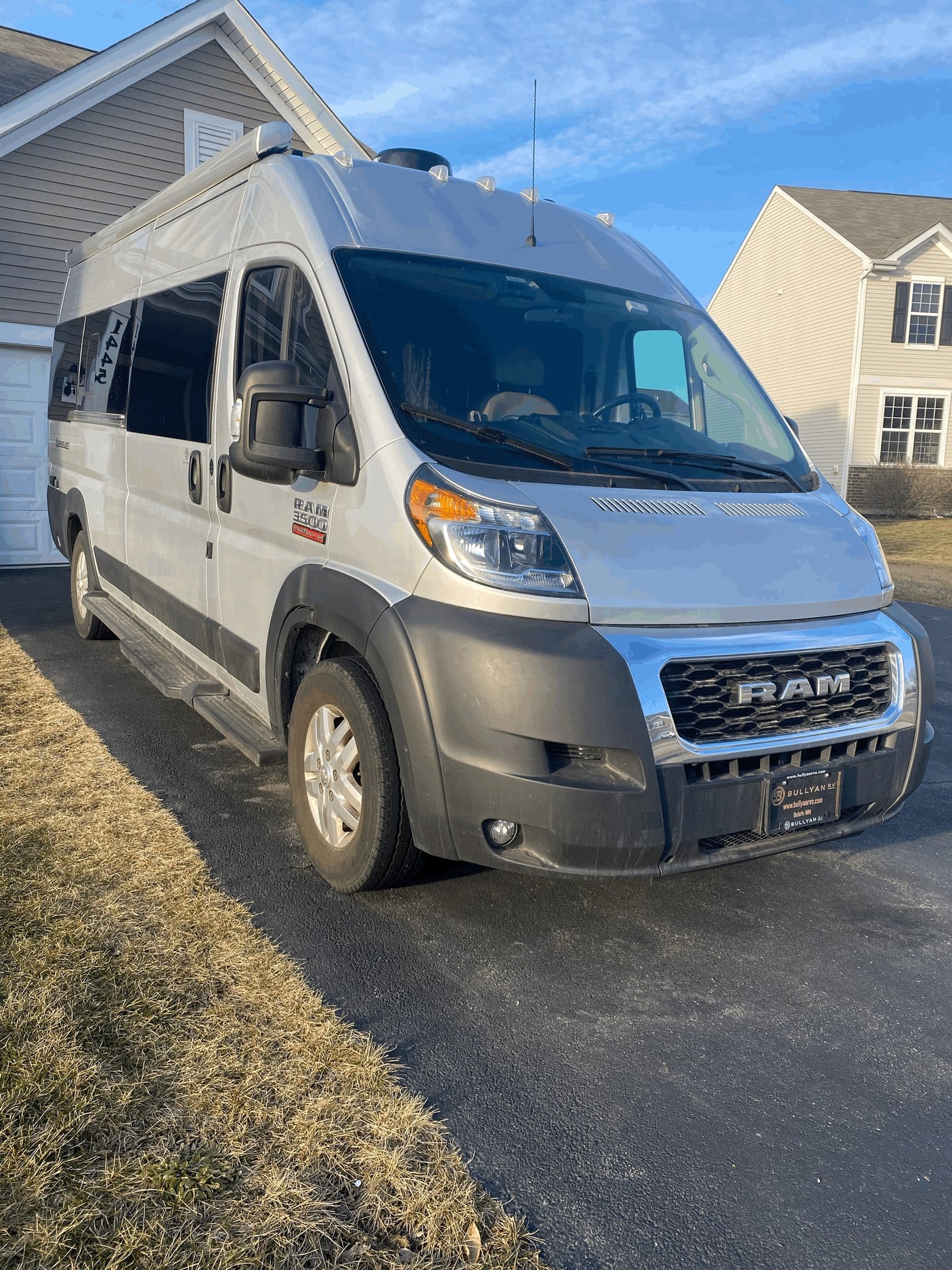 This silver Ram ProMaster van