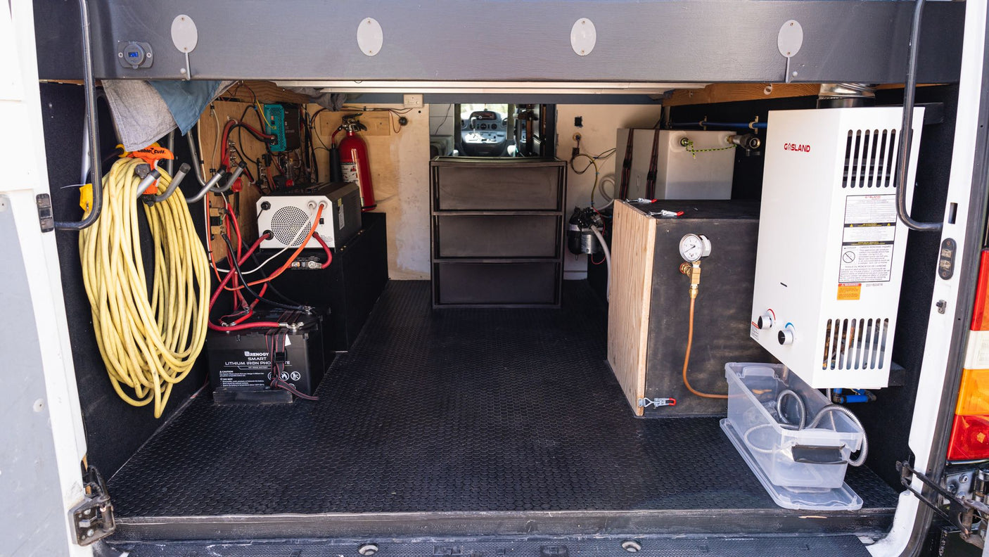crucial for safety during your RV rental experience.|This RV rental interior features comfortable bench seating