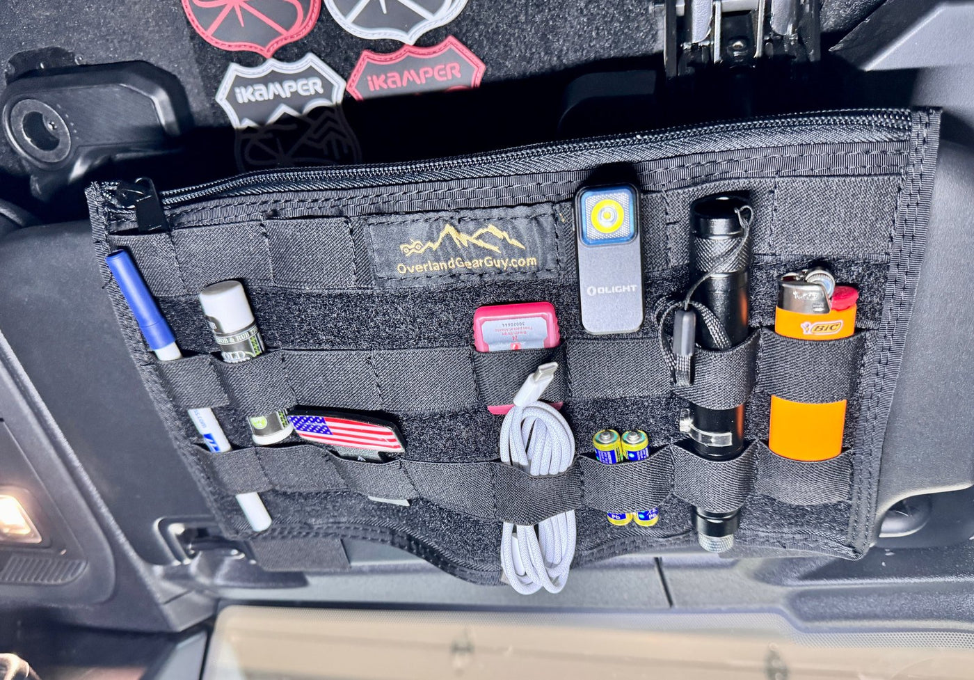 Bronco MOLLE Visor Organizer - Ford Bronco Visor — Overland Gear Guy (photo 4) — photo 4