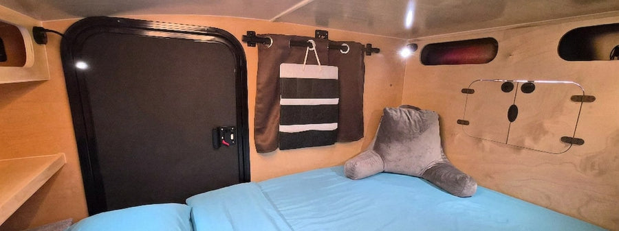 an off-road camper