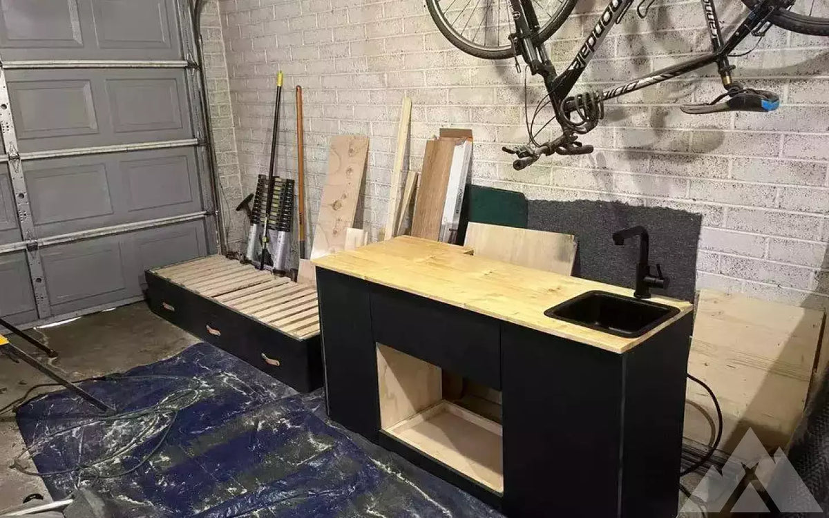 Camper Build - pull out seat and kitchen cabinet — used cases & cargo boxes for sale (photo 2) — photo 2