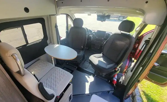 ready for adventure.|Spacious rv rental interior features a kitchen