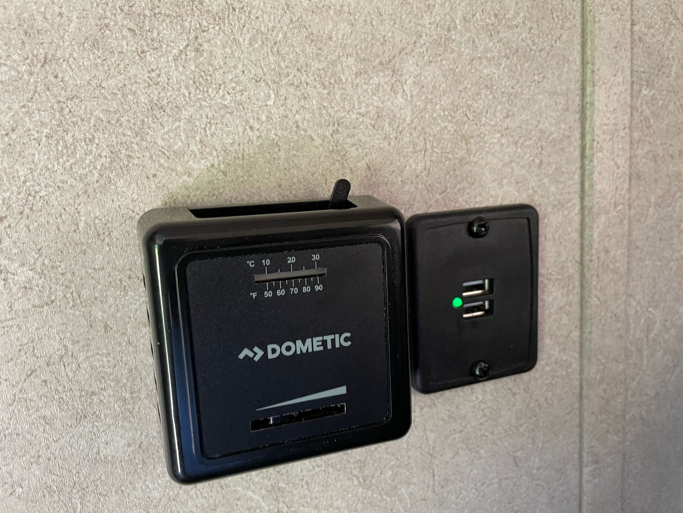 plus the hot water heater access.|RV rental power setup: 30 amp electrical connection