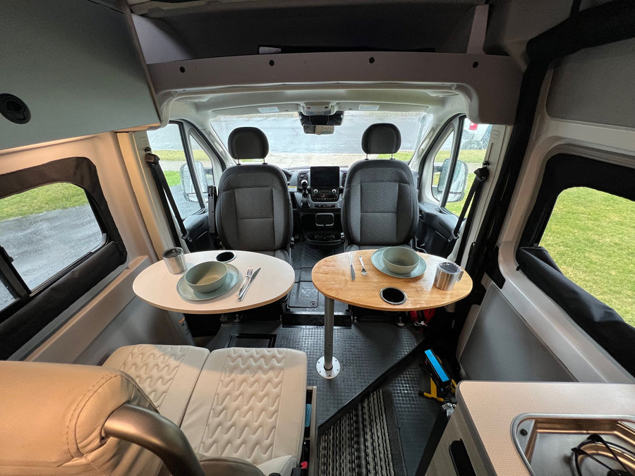 and a protective mesh screen.|Compact wet bath in an RV rental