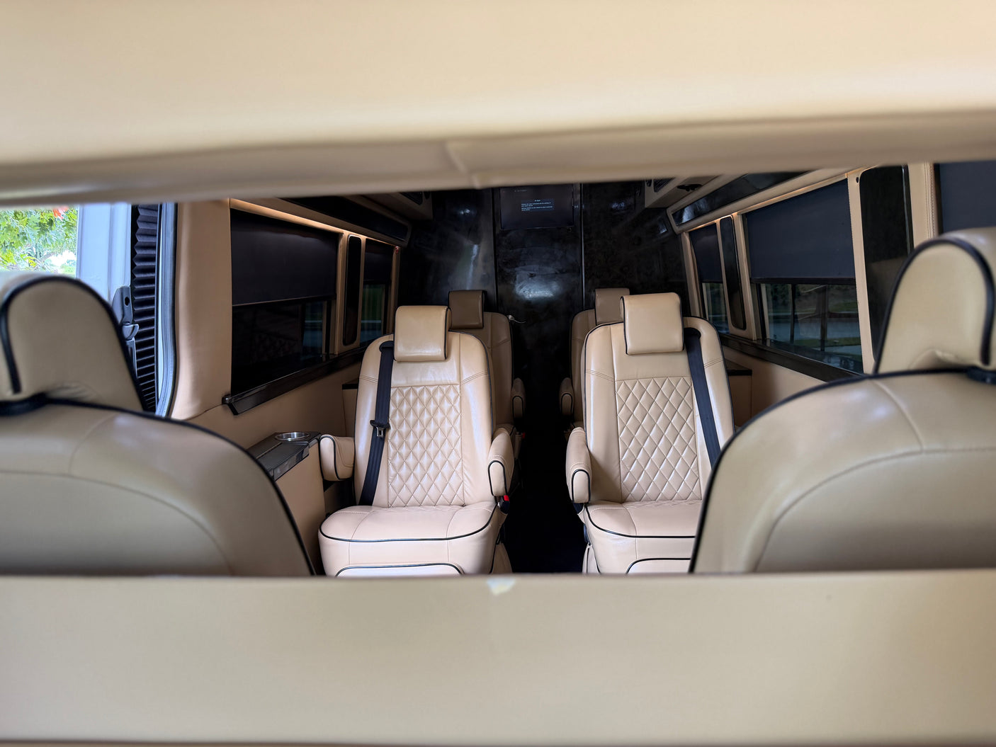 Luxury Mercedes Coach | Massage Chairs & Bathroom