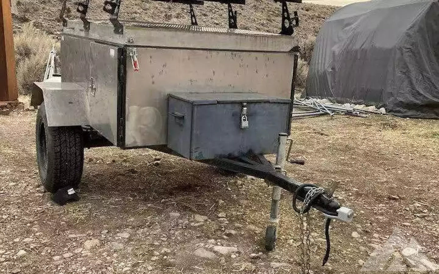 Custom Overlander Trailer with Roofnest Falcon XL — used overland trailer for sale in Las Vegas, NV (photo 3)